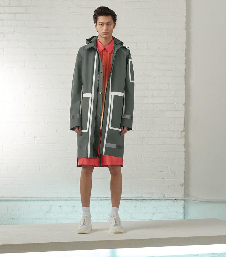 Chamarras Canada Goose Hombre Outlet - Lumen Trench Rompevientos Verdes NF8296570